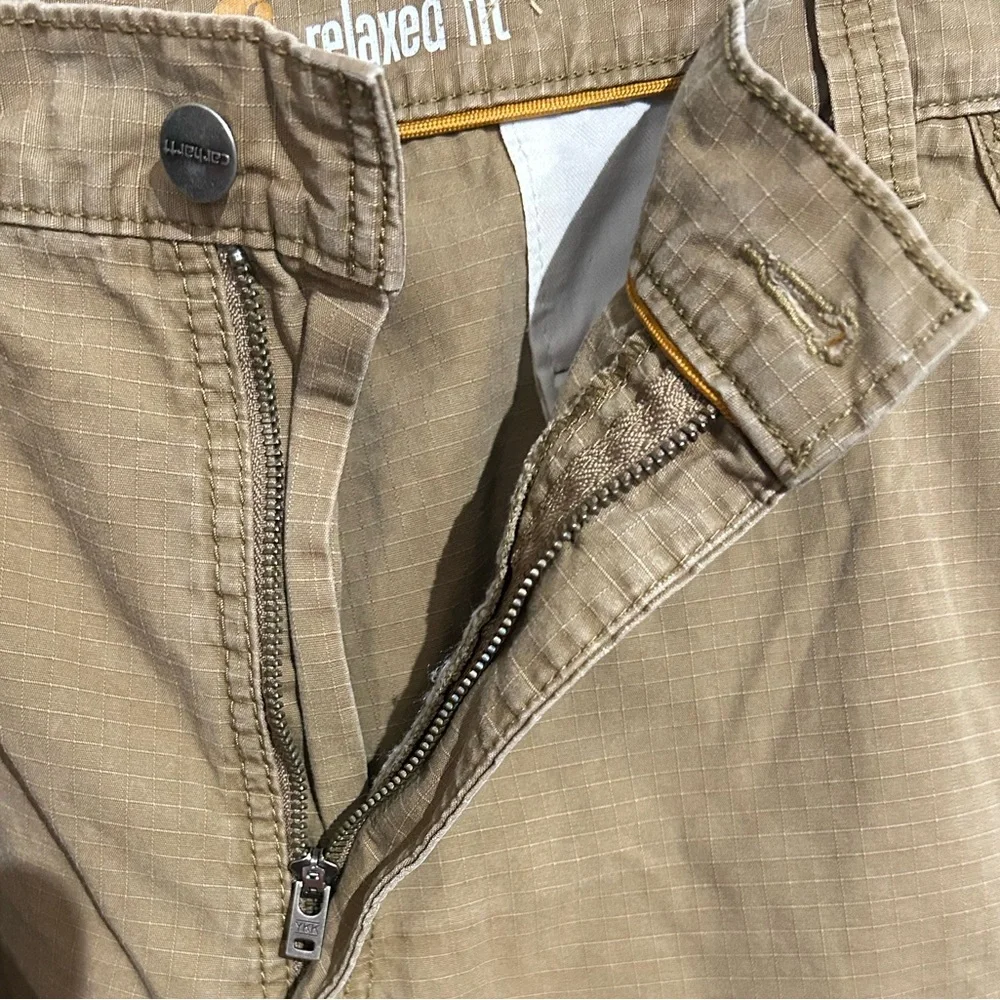 Carhartt Relaxed Fit Cargo Shorts Khaki Tan Size 42